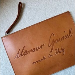 Mansur Gavriel Logo Clutch
